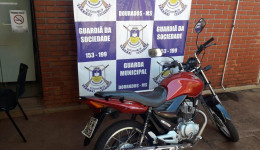 Guarda Municipal recupera motocicleta furtada