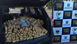Polícia apreende maconha, skank e R$ 1.784 em espécie