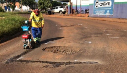 Mesmo com chuvas, prefeitura avança na limpeza e tapa-buracos