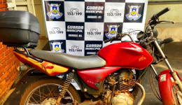 Guarda Municipal recupera moto furtada 