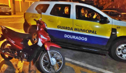 MOTO FURTADA NO PARAGUAI É RECUPERADA EM DOURADOS PELA GM