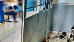 Homem embriagado quebra porta do CSU e vai preso pela Guarda Municipal