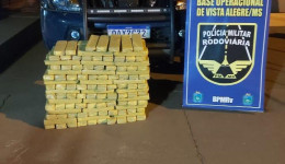 PMR apreende veículo Fiat Argo com 113 quilos de maconha