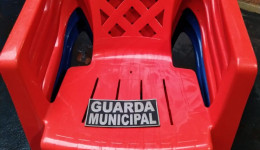 Foram apreendidas pela GM cadeiras que podem ser furtadas