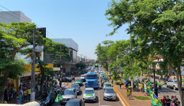 Carreata em apoio ao Presidente, aconteceu ontem em Dourados