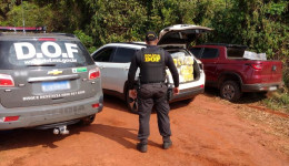 Veículos são apreendido pela DOF com mais de 1.600 kg de drogas