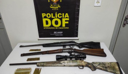 DOF apreendeu  durante operação  Carabina, rifle, fuzil e munições em Dourados 