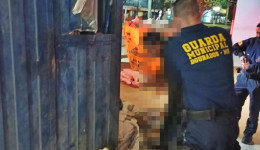 GMD prende usuário de drogas que arrombou contêiner