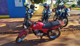 Moto furtada é recuperada próximo a escola Pedro Palhano