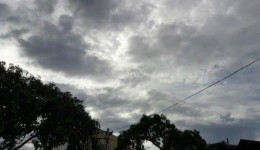 Domingo será quente, abafado, com pancadas de chuva