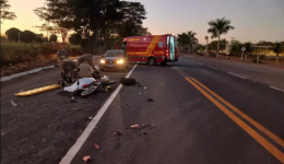 Acidente em rodovia de MS mata motociclista; caminhoneiro foge