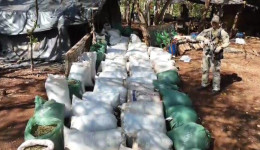 Senad destrói acampamentos de narcotraficantes na fronteira