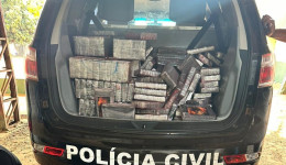Polícia Civil incinera 220 quilos de cocaína em Aral Moreira