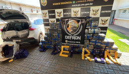 DEFRON apreende droga e recupera veículo furtado em Dourados