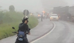 Grupo do MST bloqueia a BR-060 em Sidrolândia