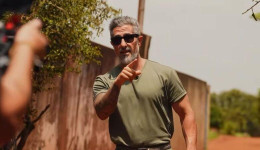 Em Dourados, Marcos Mion grava quadro do 'Caldeirão'