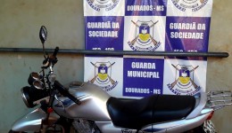 Guarda Municipal recupera motocicleta furtada