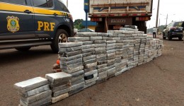 Polícia apreende mais de 200kg de cocaína sob carga de milho