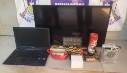Guarda Municipal recupera objetos furtados e prende fugitivo do Semiaberto