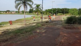 Com liberação dos serviços, força-tarefa retoma limpeza de parques em Dourados