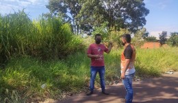 Jânio Miguel solicita limpeza de área verde no  Altos do Indaiá e na avenida José Roberto Teixeira