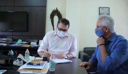 Prefeito Alan Guedes recebe solicitação para adesão de jornalistas como prioridade na vacinação contra Covid