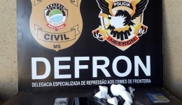 Dois homens são presos por tráfico de drogas e cocaína apreendida pela Polícia Civil em Dourados