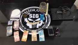 SIG prende mulher que vendia drogas até no cartão de crédito e débito
