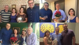 No aniversário da cidade, Alan Guedes visita quatro ex-prefeitos de Dourados