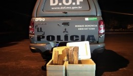 DOF apreende droga que seguia por encomenda de Coronel Sapucaia para Campo Grande
