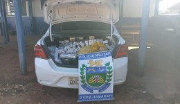 PM apreende veículos com produtos contrabandeados do Paraguai