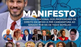 Professores de Direito de todo o Brasil manifestam apoio à pré-candidatura ao senado federal do professor Tiago Botelho pelo Mato Grosso do Sul