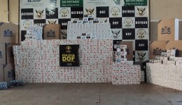 Mais de 2,6 mil pacotes de cigarros são apreendidos pelo DOF em Dourados