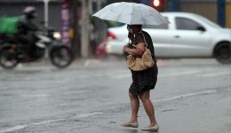 Domingo tem previsão de chuva e rajadas de ventos nas regiões Centro-Sul e Leste do Estado