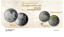 BC lança moeda colorida para celebrar bicentenário da independência