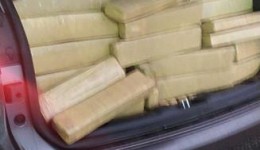 PRF apreende quase 400 quilos de maconha em veículo entre Dourados e Ponta Porã