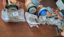 Polícia apreende garrafas térmicas ‘recheadas’ de maconha