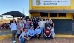 Acadêmicos de Direito da Anhanguera Dourados conhecem a realidade da execução penal em visita à PED