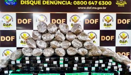 ‘Eu ia guardar para pagar dívida com traficantes’, diz douradense preso com mais de 100 quilos de drogas