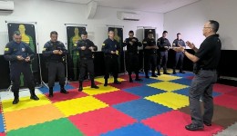 Equipe da Guarda Municipal de Dourados é treinada para utilizar novos tasers