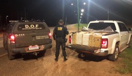Polícia apreende caminhonete com carga de maconha avaliada em R$ 2,3 mi