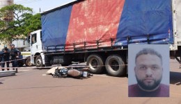 Acidente fatal em Dourados: Caminhão atropela motociclista de 29 anos ao desrespeitar preferencial