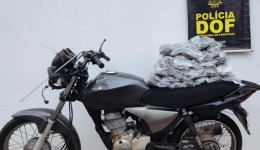 DOF prende motociclista transportando carga milionária de haxixe