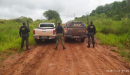 DOF recupera em estrada vicinal de MS caminhonete furtada no Paraná